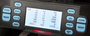 contadora clasificadora de billetes LD 3000 display